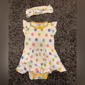 Kyte Baby Easter Egg dress & matching bow!